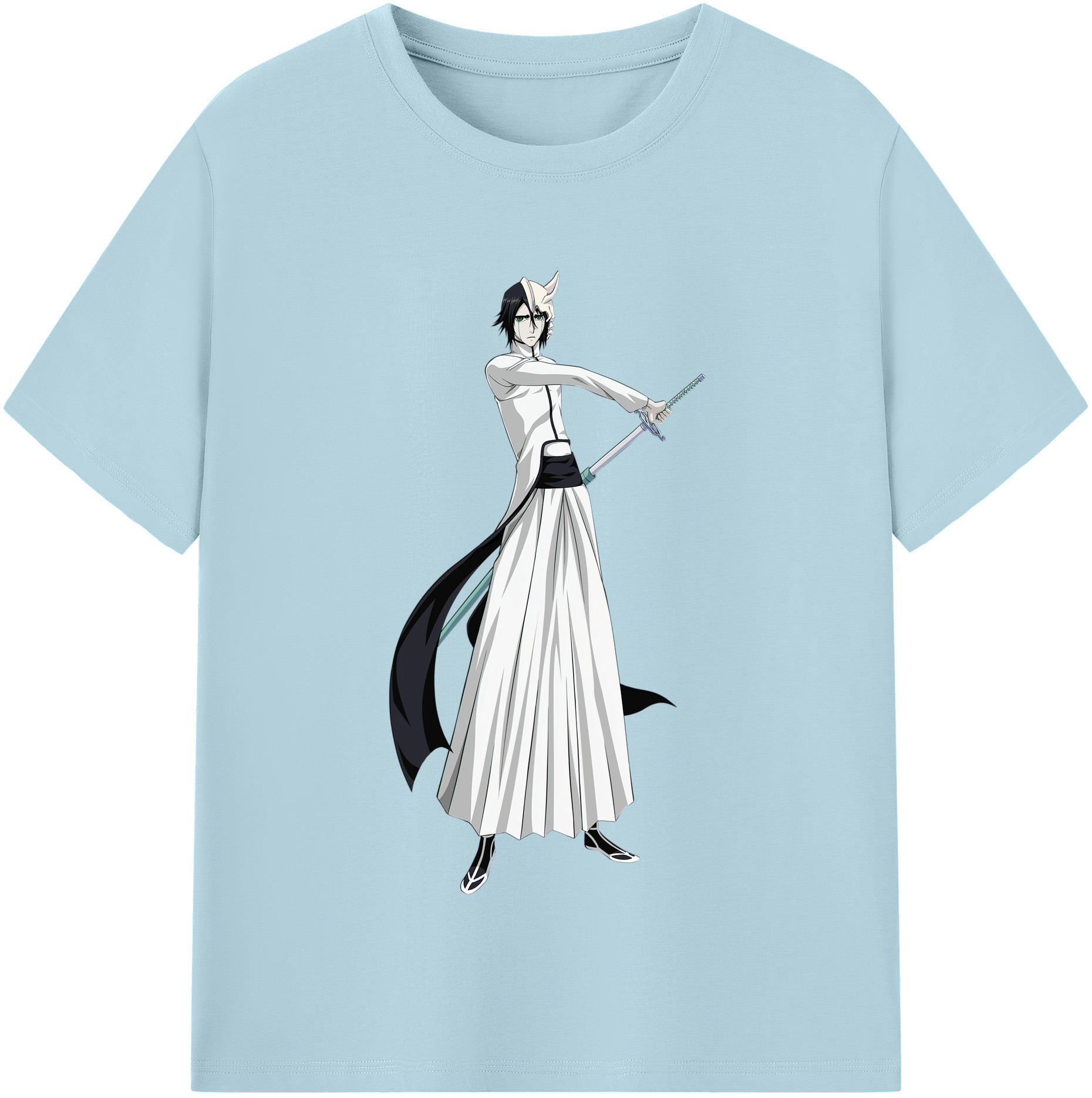 （画像用） ブリーチ ウルキオラ·シファー BLEACH Ulquiorra cifer 綿100％半袖Tシャツ（フロントプリント）